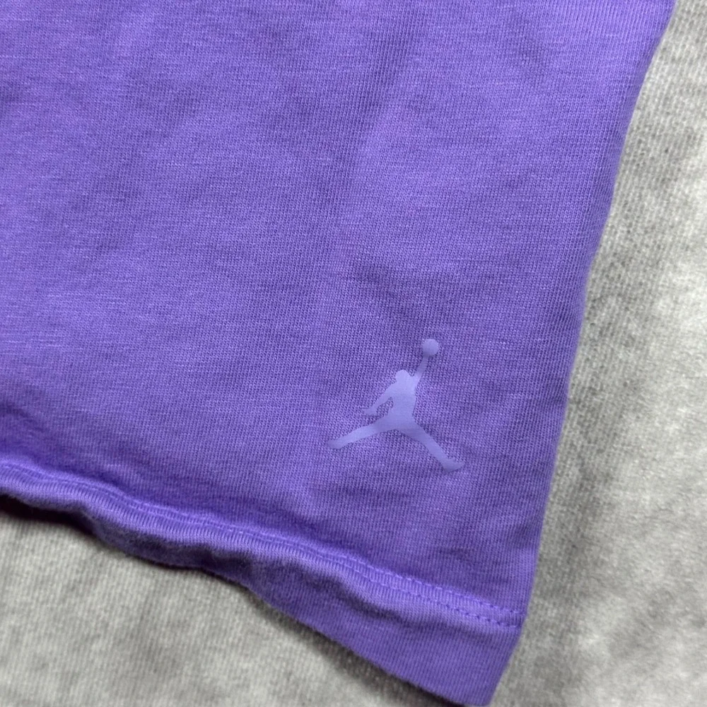 Jordan Mens MJ Championship Graphic T-Shirt M Purple Short Sleeve Boxy Fit Y2K
